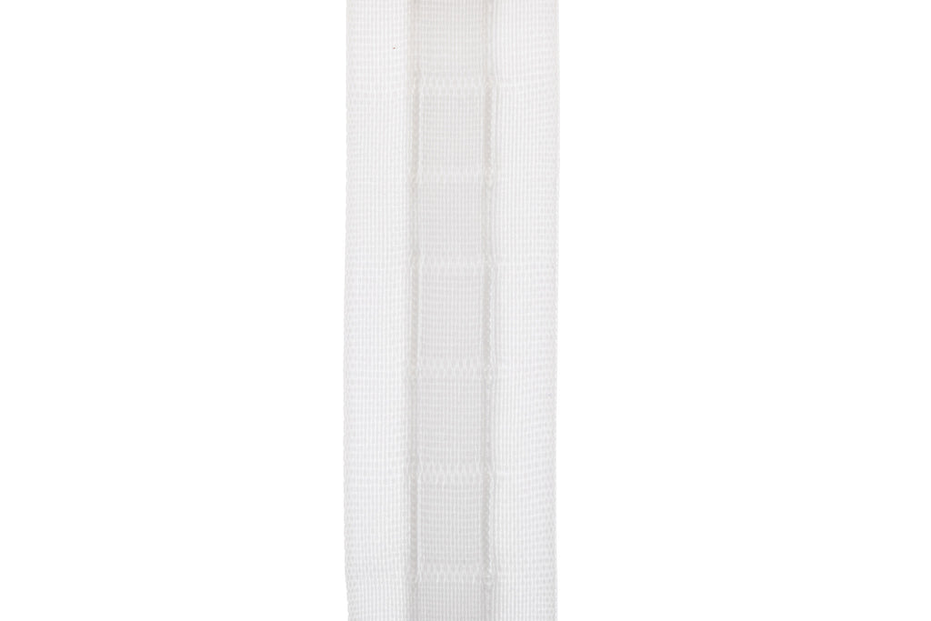 Rimpelband 25 mm breed terlenca wit en transparant