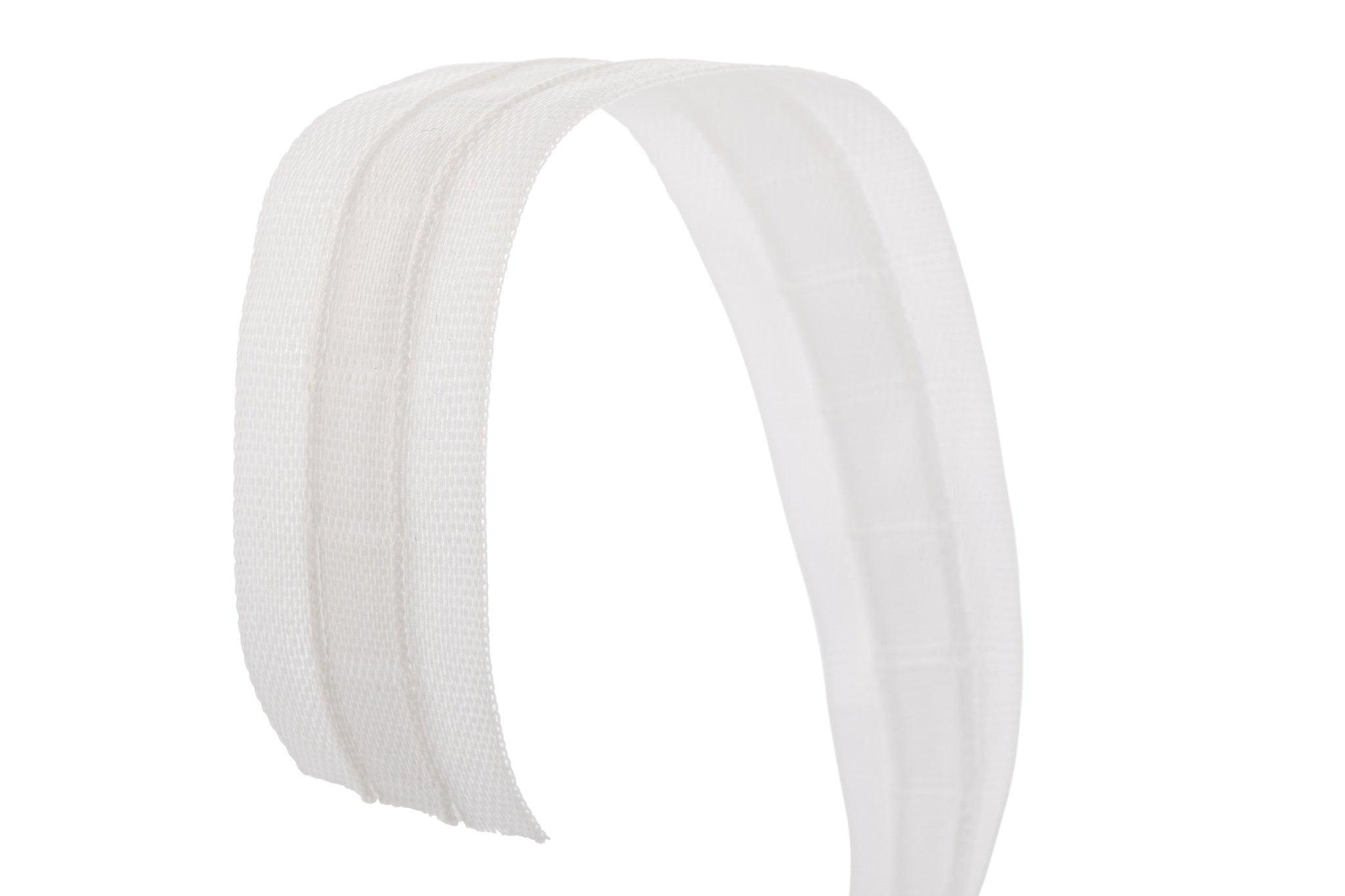 Rimpelband 25 mm breed terlenca wit en transparant