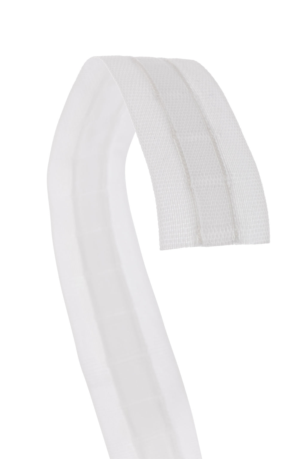 Rimpelband 25 mm breed terlenca wit en transparant