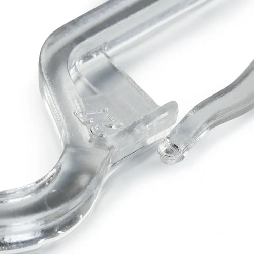 Clip-over haak 4 mm, 6mm of 10 mm, transparant per 10 stuks per verpakt.
