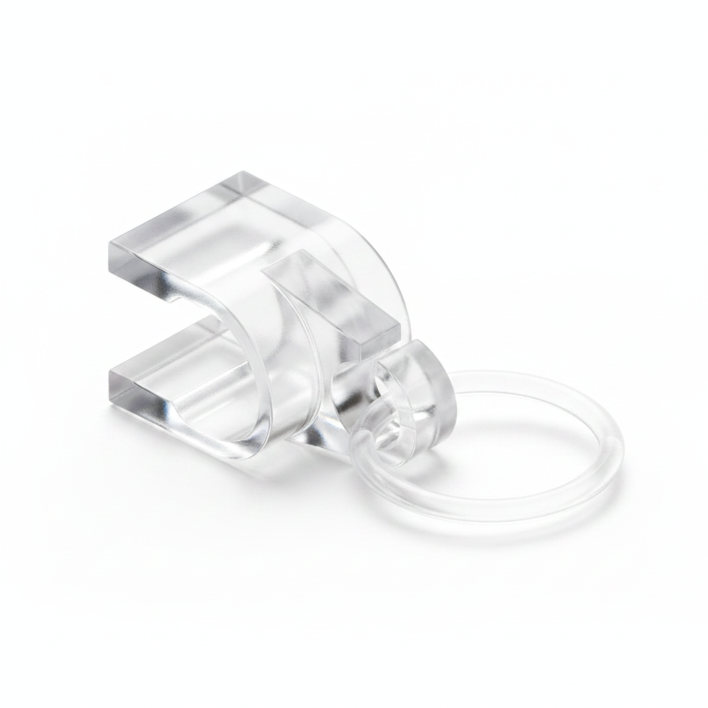 Fiberclip+ring 3,5 en 4mm 6 mm transparant