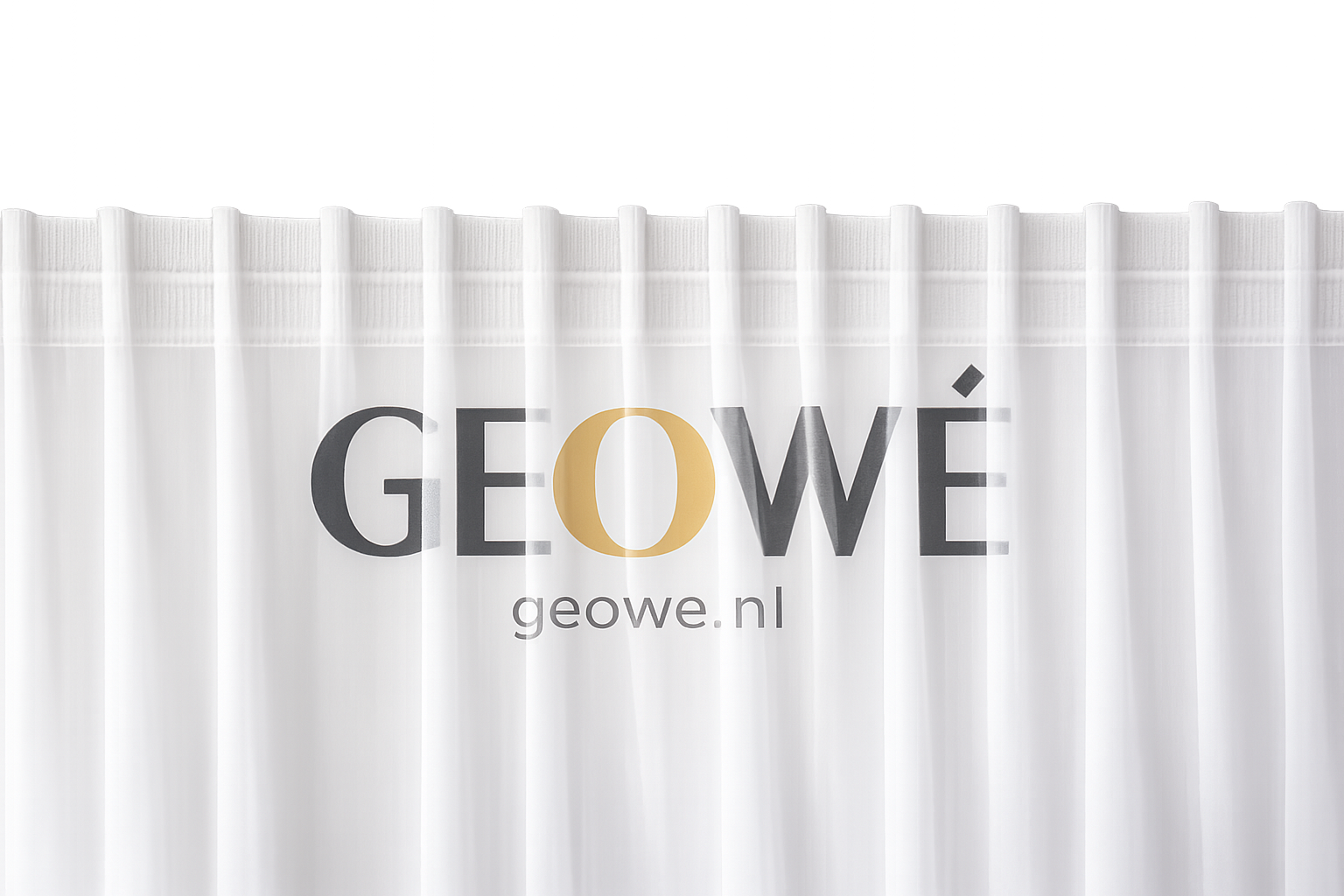 Wit Enkelvoudig Plooiband – Gordijnband voor Strakke Enkele Plooien