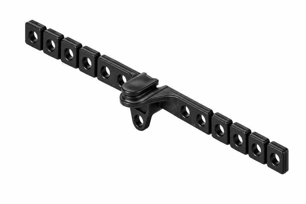 Wave Voorloper wit of zwart per stuk voor diverse breedte maten (breedspoor (U) rails)