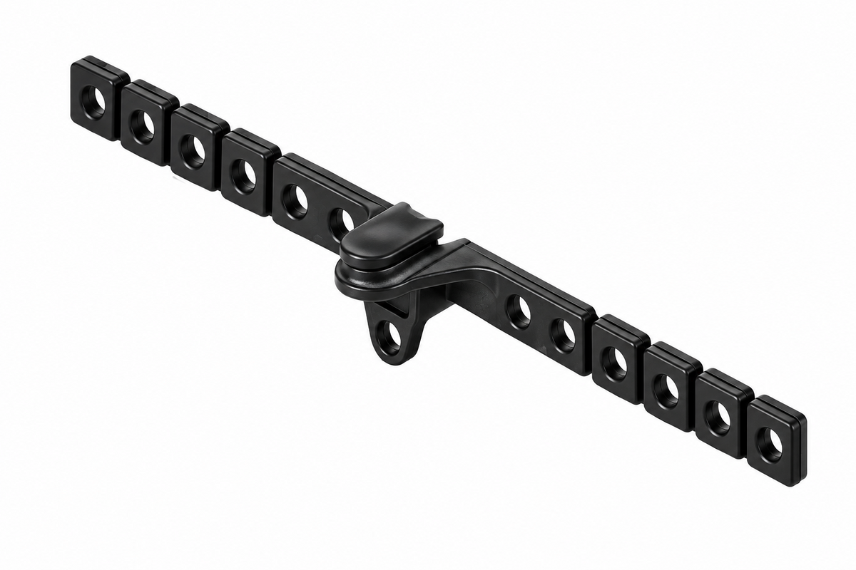 Wave Voorloper wit of zwart per stuk voor diverse breedte maten (breedspoor (U) rails)