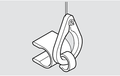 Baleinclip met (eind)-ring