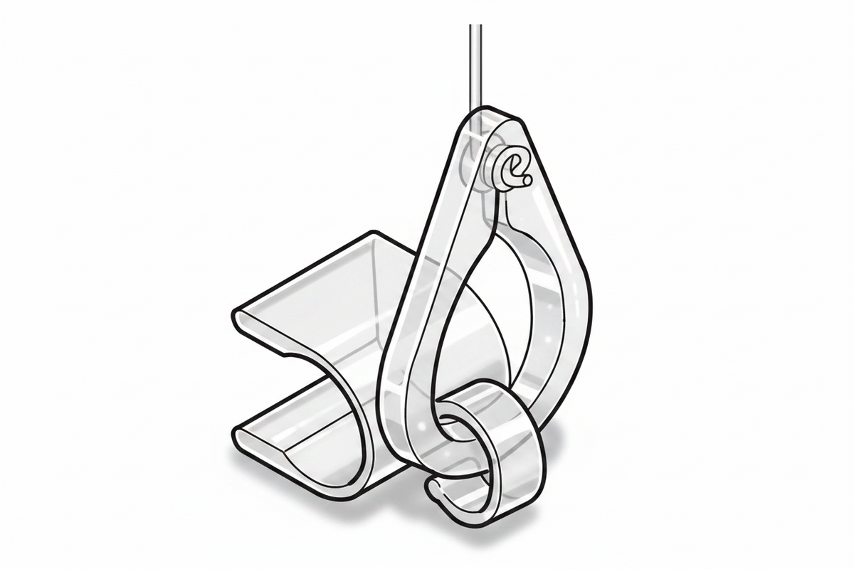 Baleinclip met (eind)-ring
