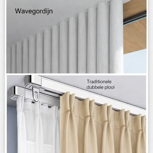 Eenvoudige verstelbare 'Wave' haken verpakt per 20 stuks